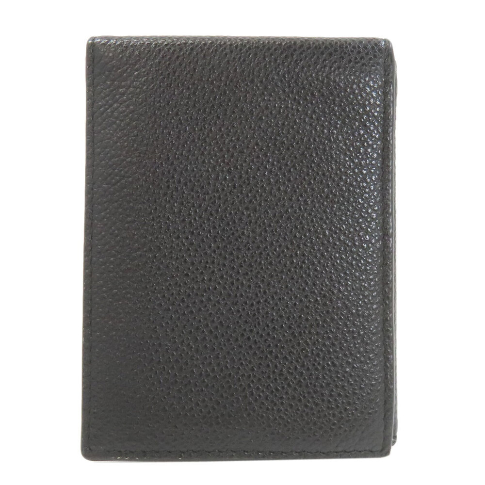 Prada coin bi leather fold wallet Black